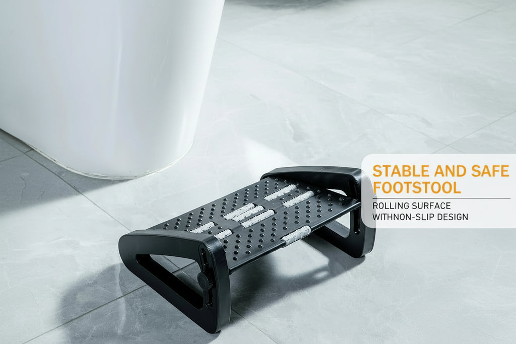 Adjustable Under-Desk Footrest-Ergonomic Foot Support for Home & Office