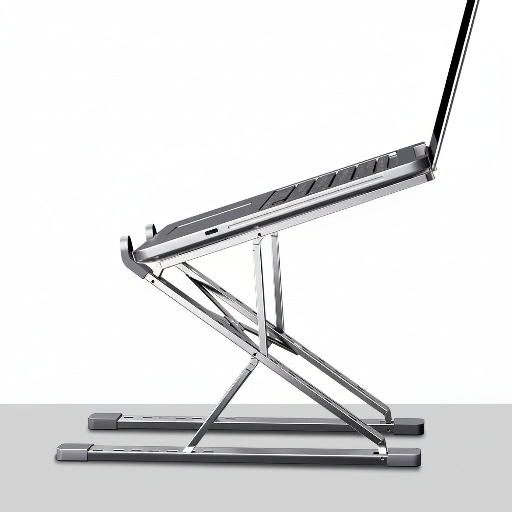 Adjustable aluminum Laptop Stand-Ergonomic, Foldable Desk Stand for Better posture