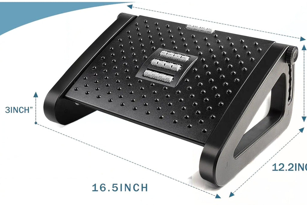 Adjustable Under-Desk Footrest-Ergonomic Foot Support for Home & Office